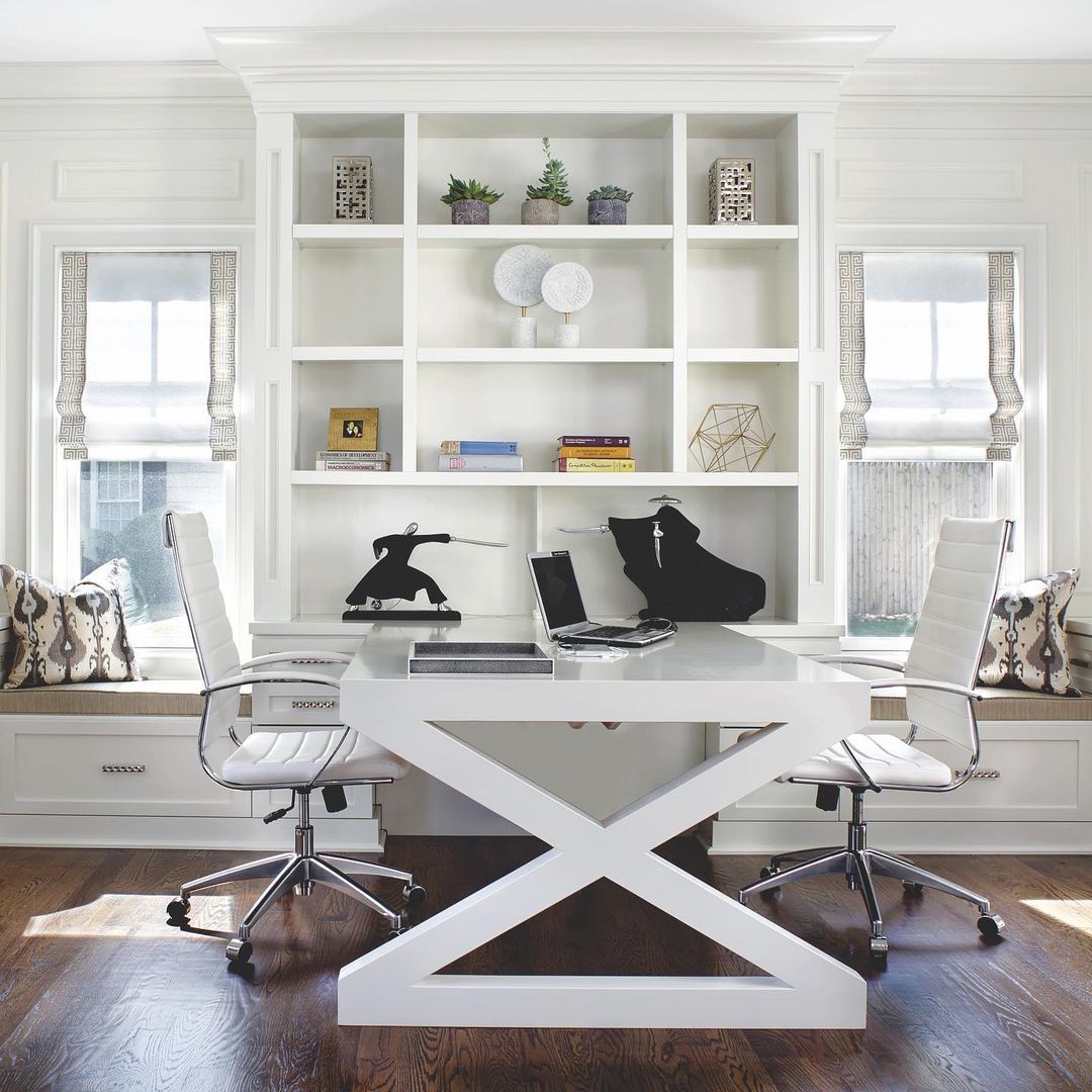 45+ Real Shared Home Office Setups (Both Smart And Stylish)