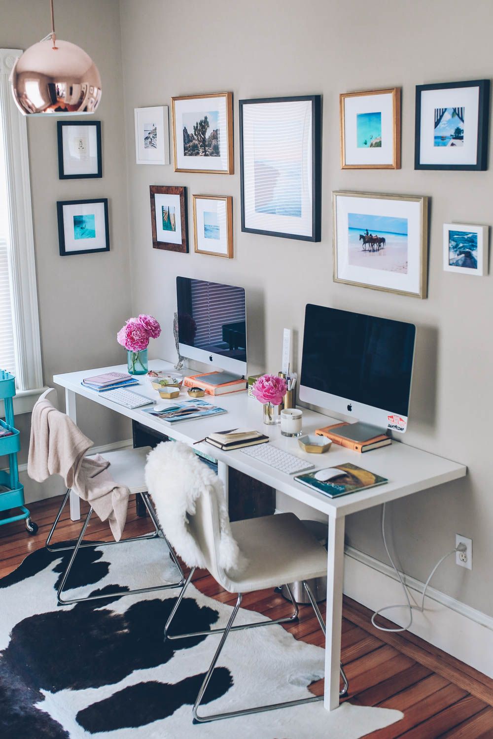 Jess Ann Kirby & Craig Mackay's dual home office