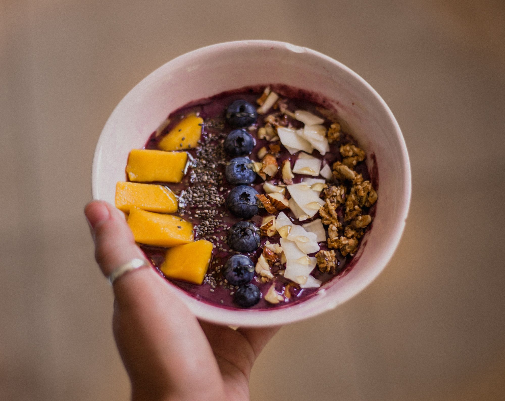 Acai bowl for breakfast