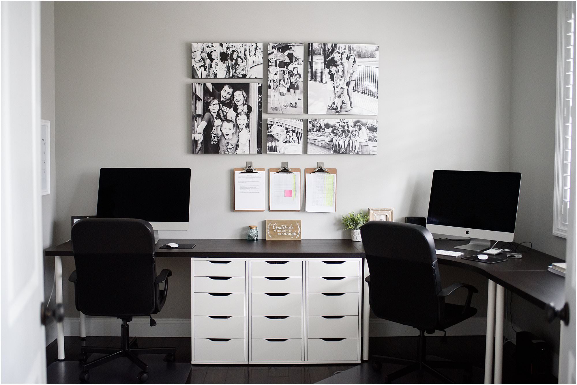 Crystal Satriano's IKEA home office