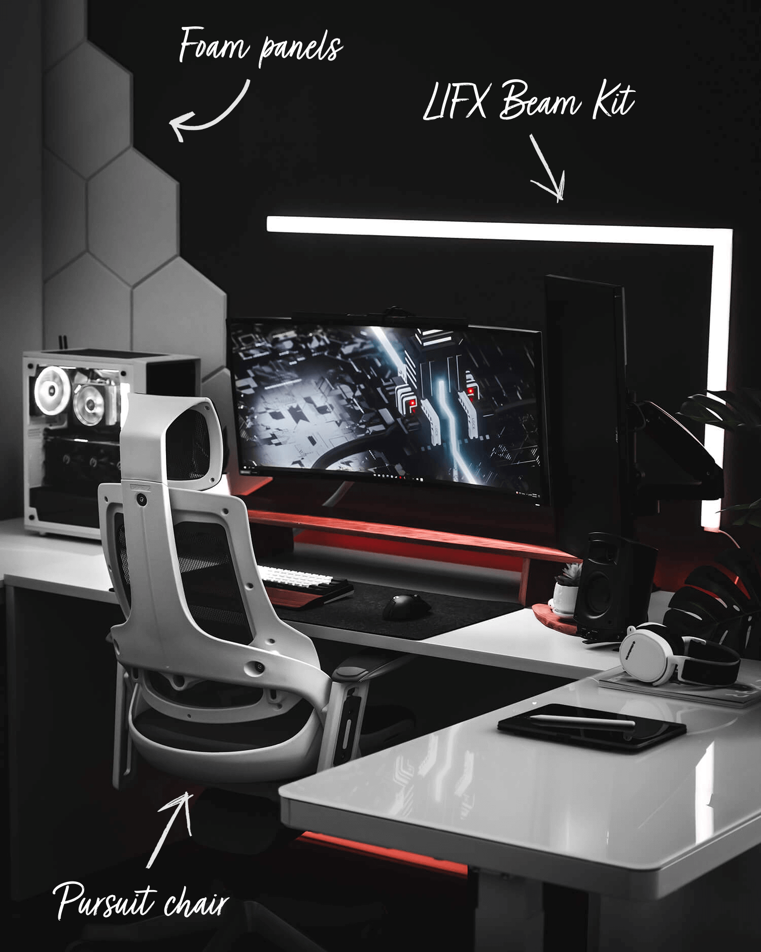 Futuristic Gaming Setup