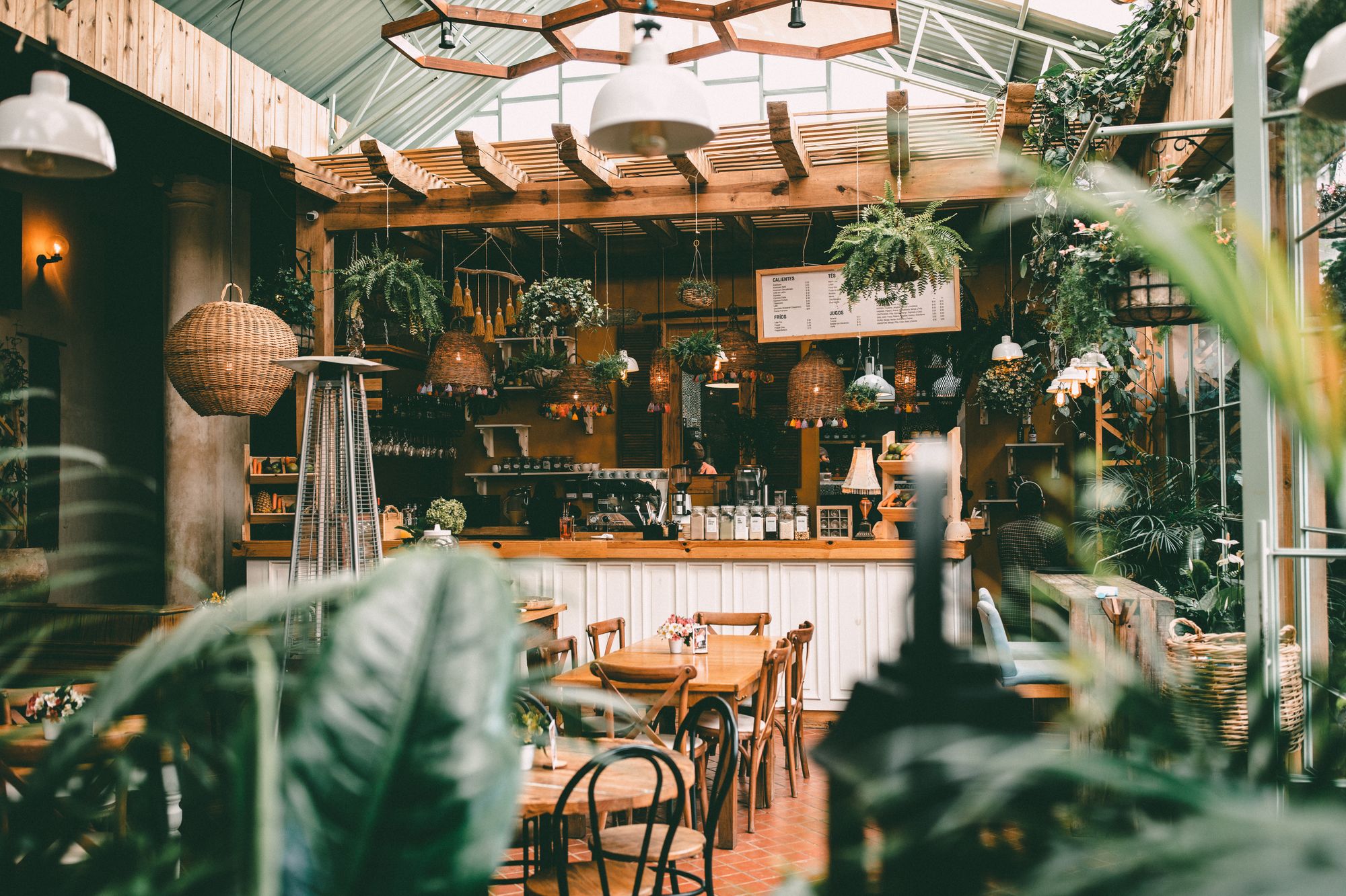 Green cafe in San Cristóbal de las Casas, Chis., México