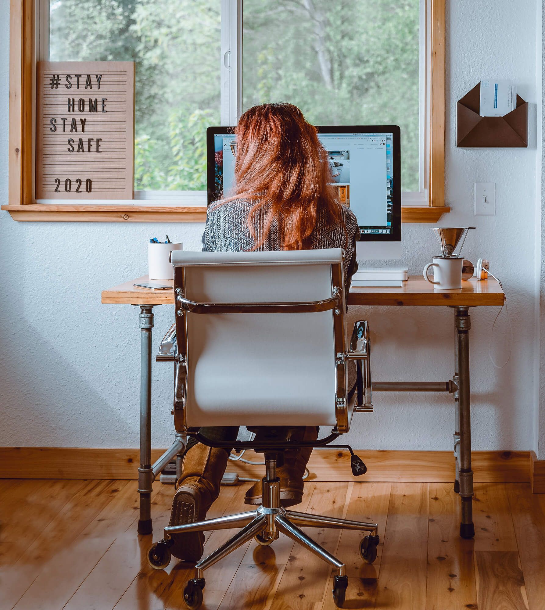 A task chair, also known as an operator chair