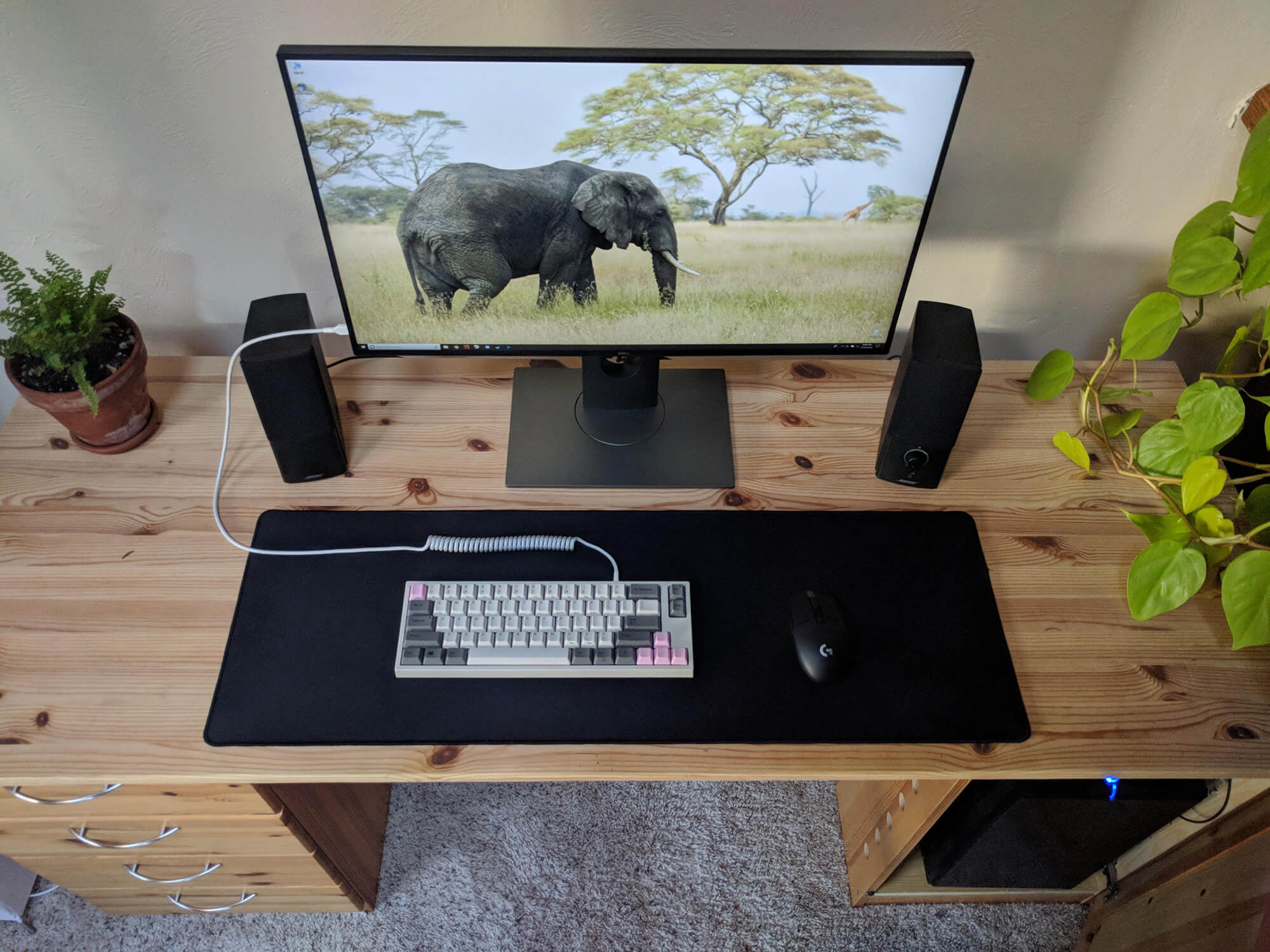 How to Hide Desk Cords with a Custom Box - THE SWEETEST DIGS