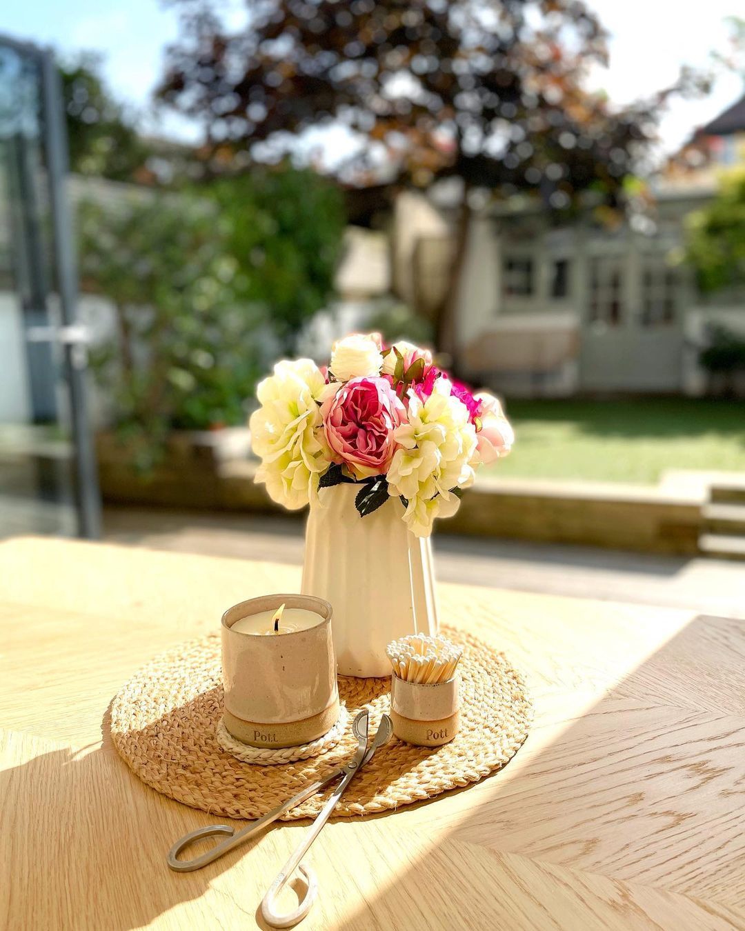 Office desk with a view in Edwardian Townhouse in Surrey, UK