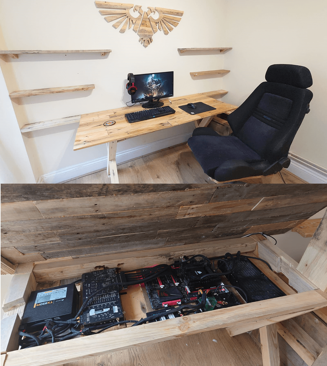 DIY Pallet Desk