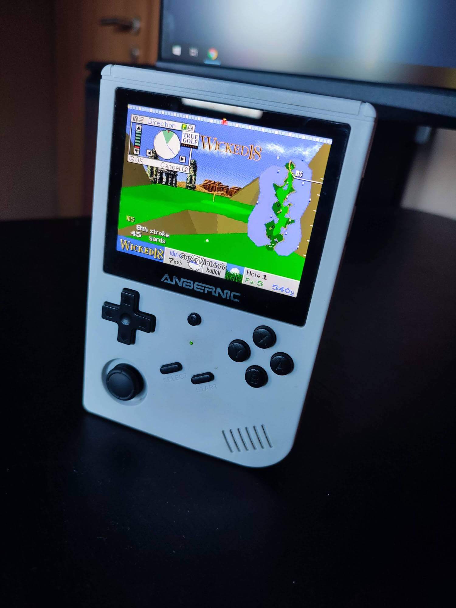 The Anbernic RG351 is a Linux-based handheld game console made in China. Although it mimics the functionality of the Nintendo Game Boy Advance, it’s also capable of emulating games from other platforms