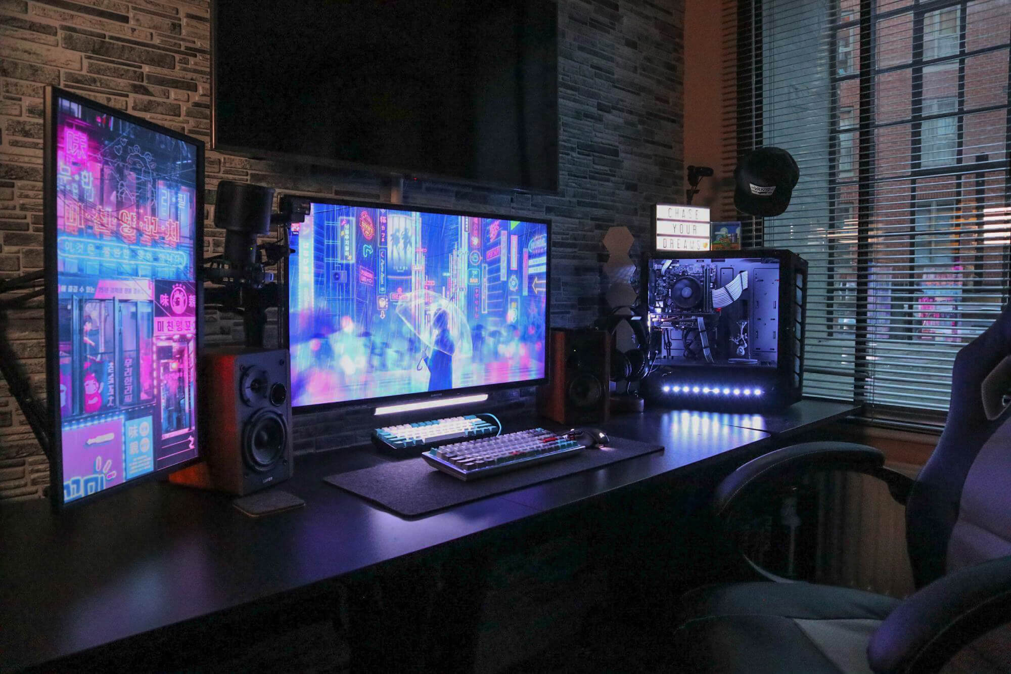 Twitch Streaming Desk Setup by DarkMatrixZero in the UK