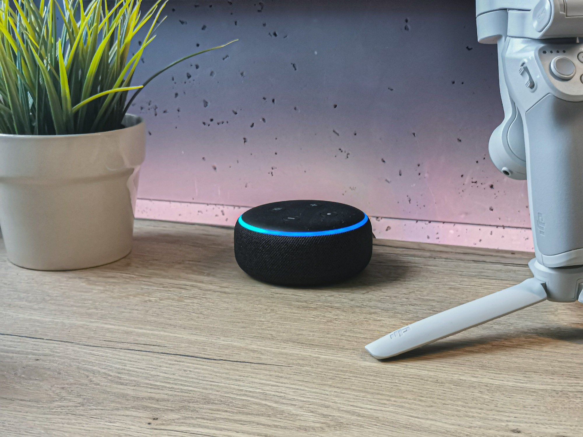The Amazon Echo Dot as an important part of a home office