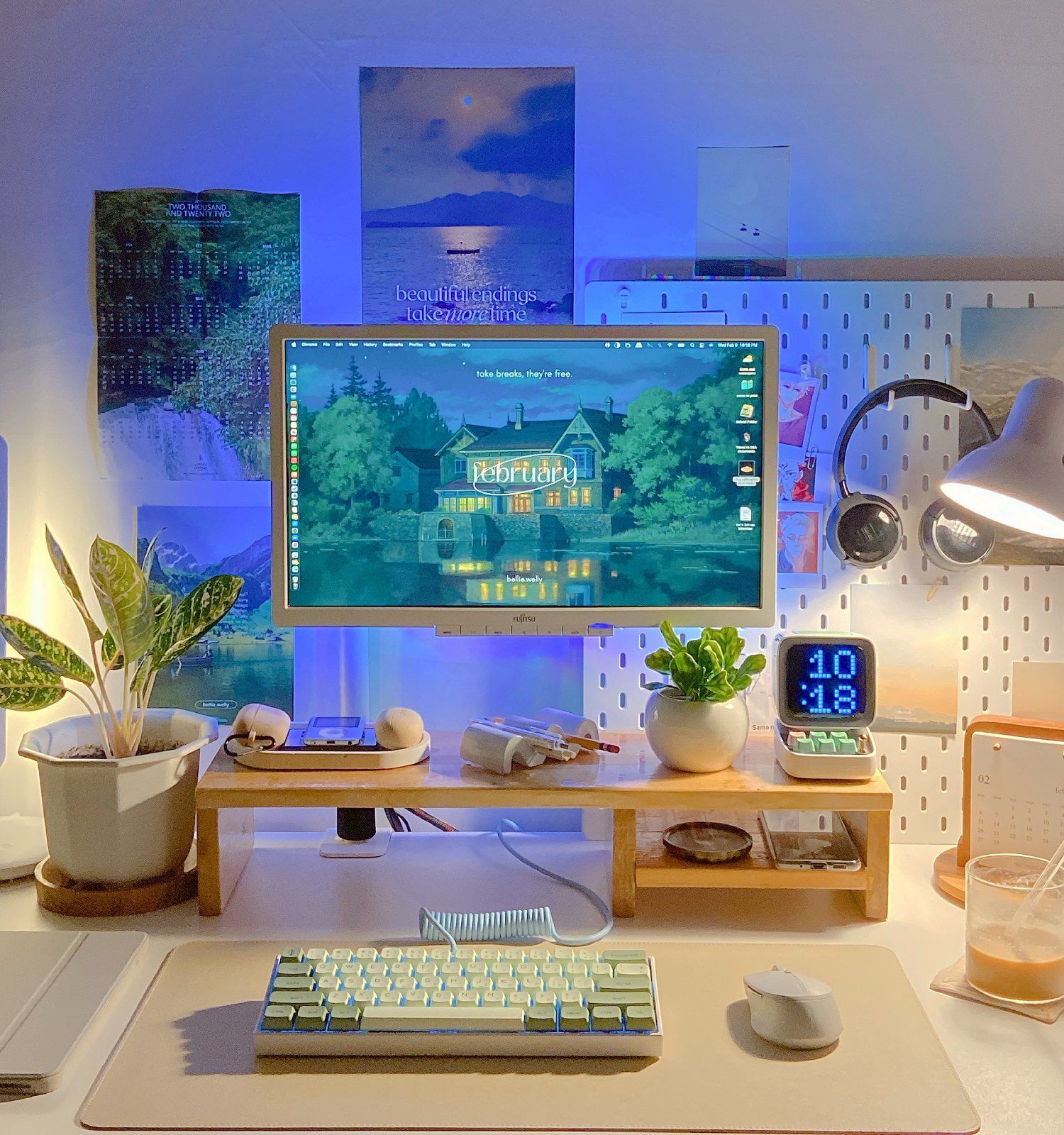 Studygram Desk Setup in Quezon City, Philippines