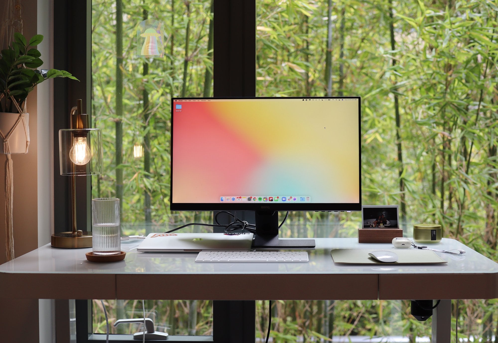 A home workspace with loads of natural light