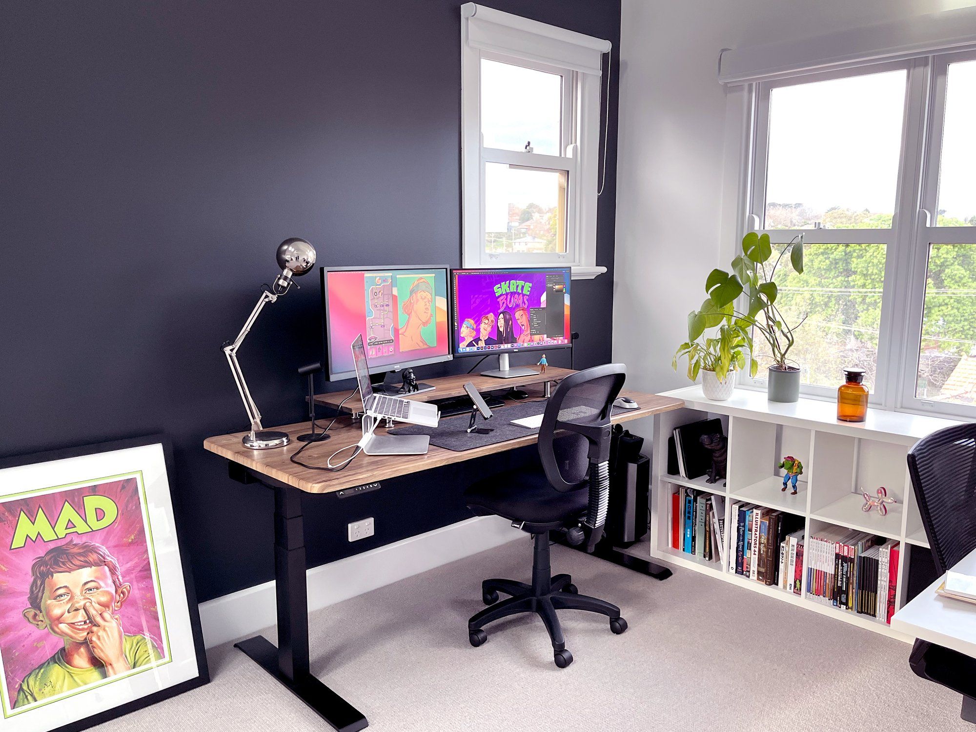 The standing desk setup in Melbourne, Australia