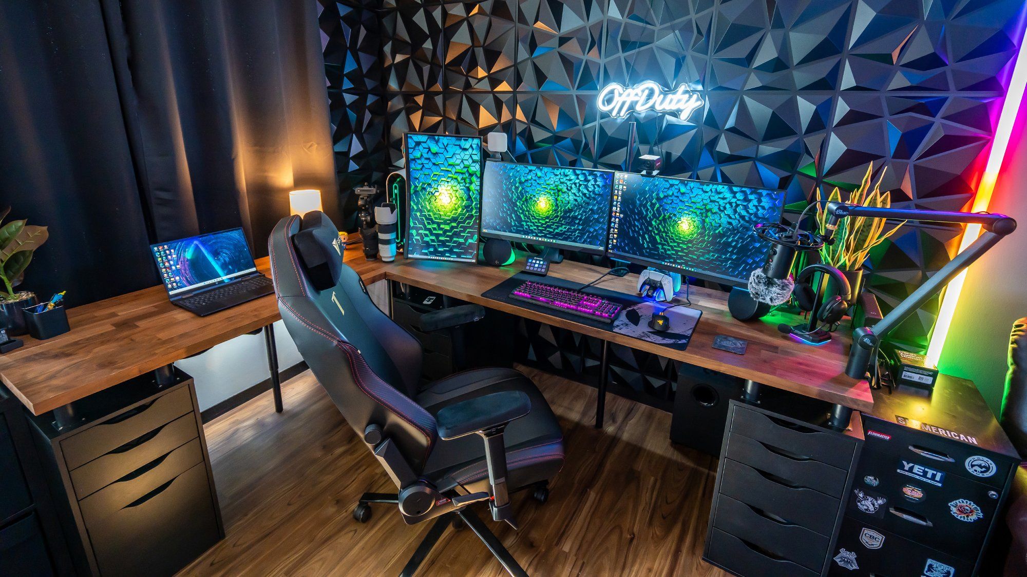 An IKEA L-Shaped Battlestation