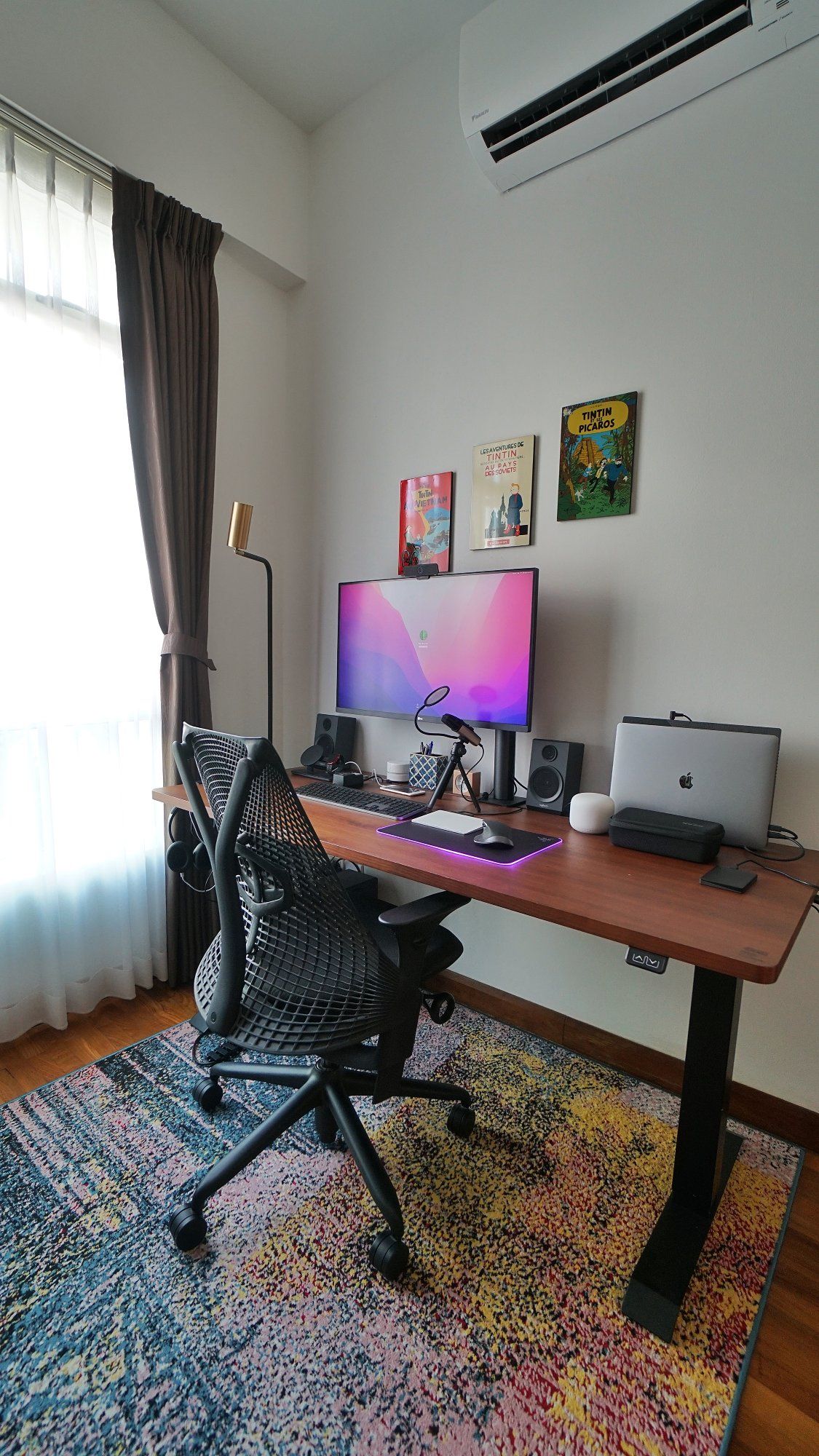 The desk setup of a product designer in Singapore