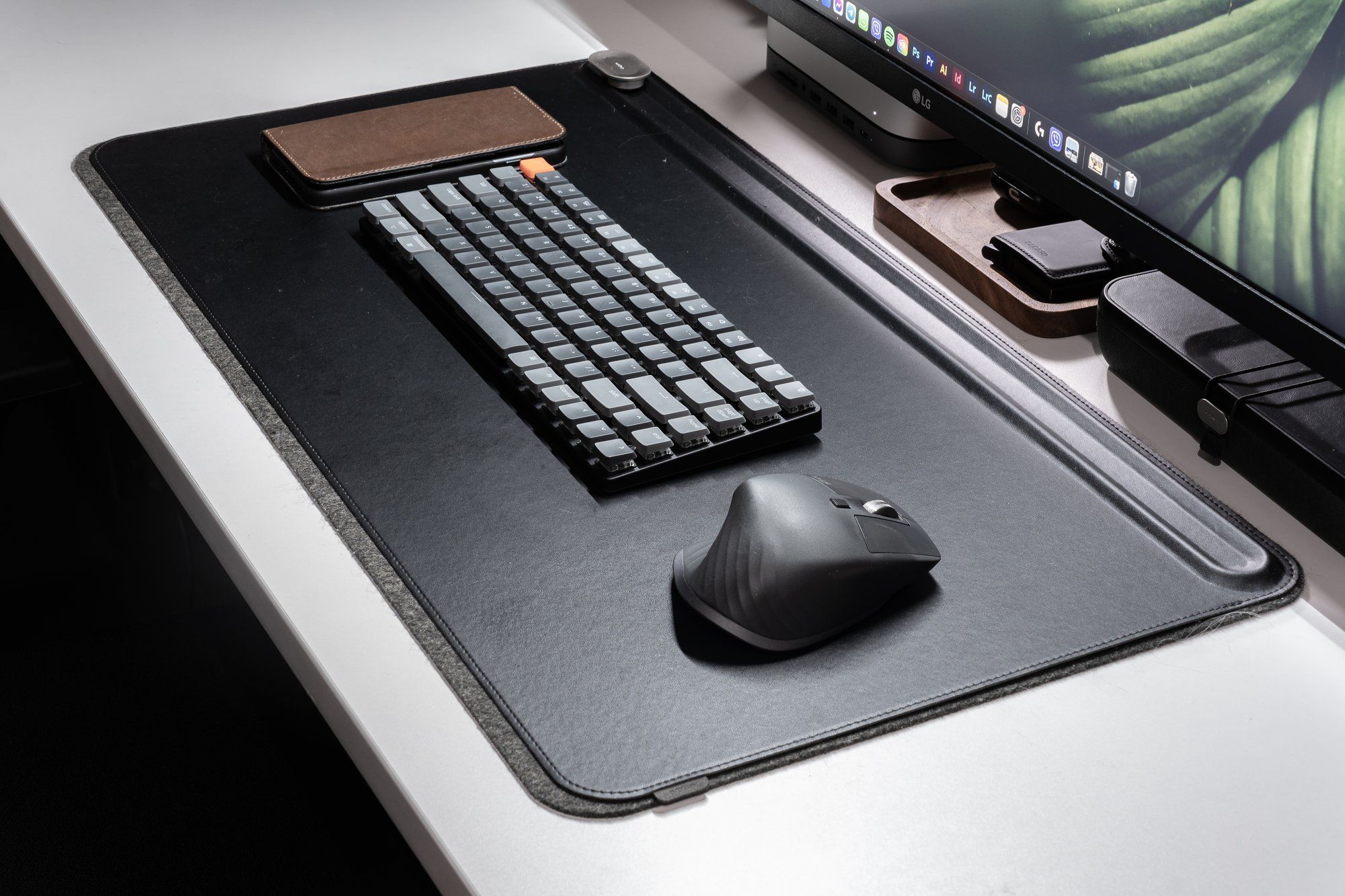 The Keychron K3 wireless mechanical keyboard and the Logitech MX Master 3 mouse