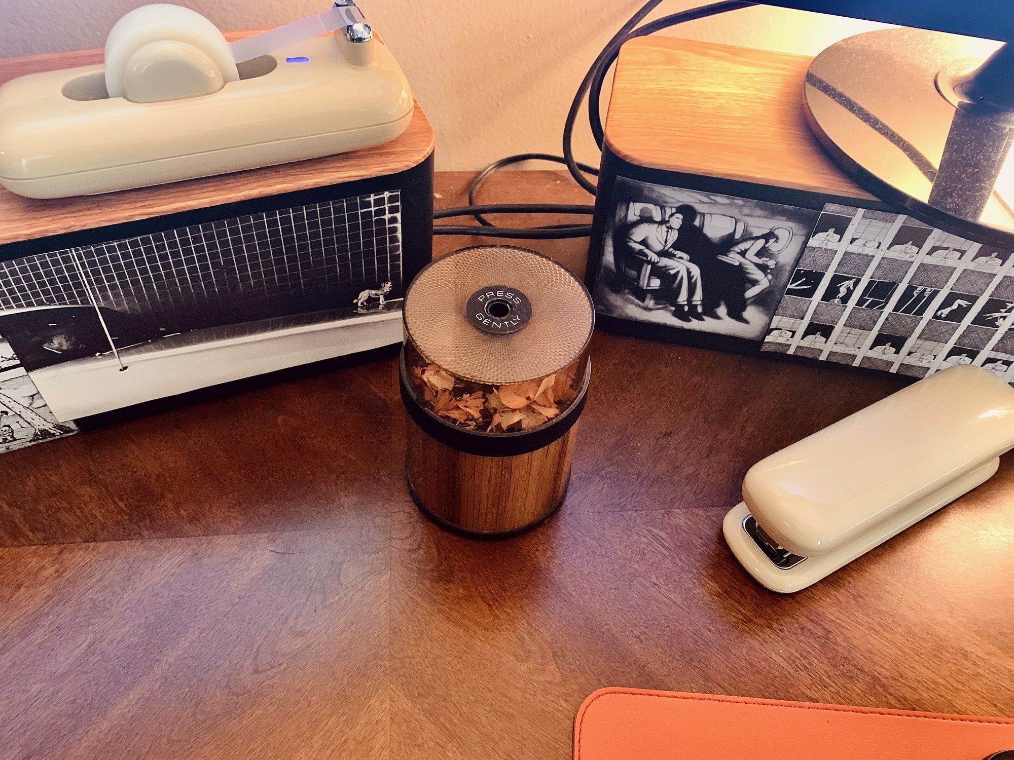 The vintage electric pencil sharpener