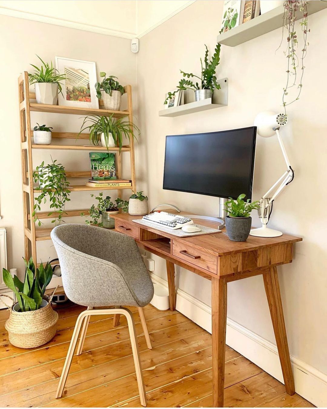 Family home office setup in an Edwardian Townhouse in Surrey, the United Kingdom