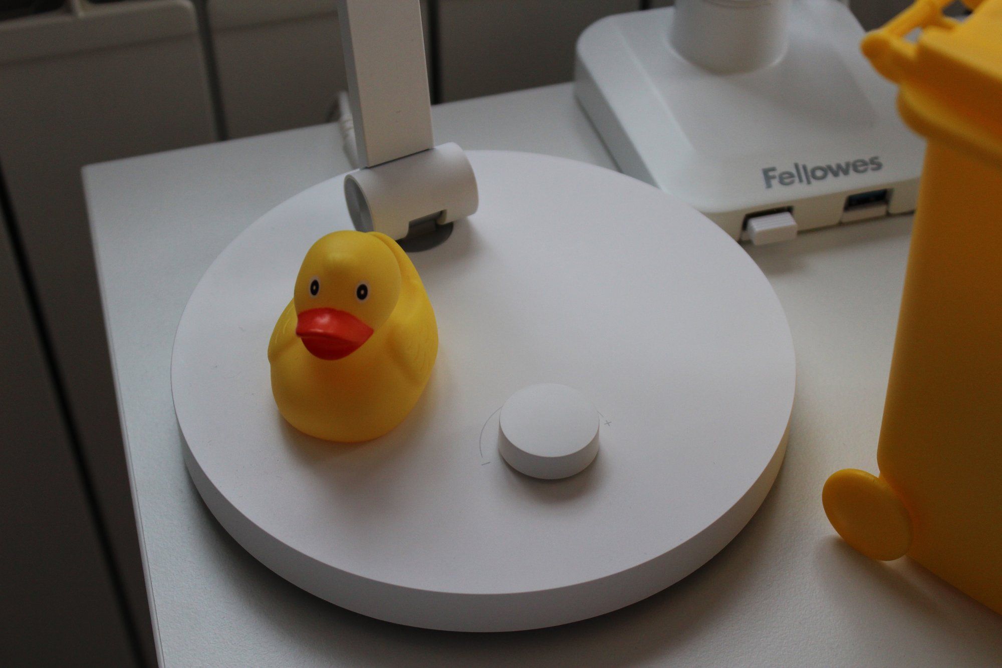 A rubber duck that programmers use to fix bugs by explaining a problem in natural language to someone unfamiliar with it (rubberducking, or rubber duck debugging method)