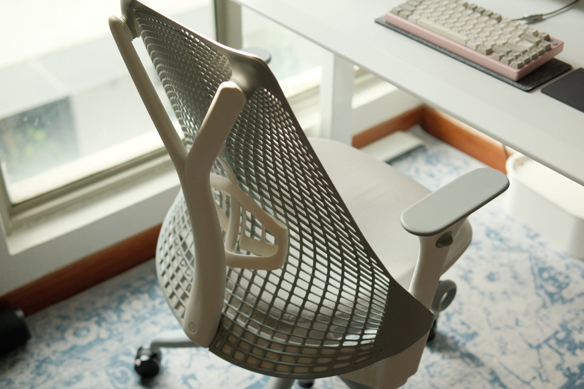 A Herman Miller Sayl chair in a home office