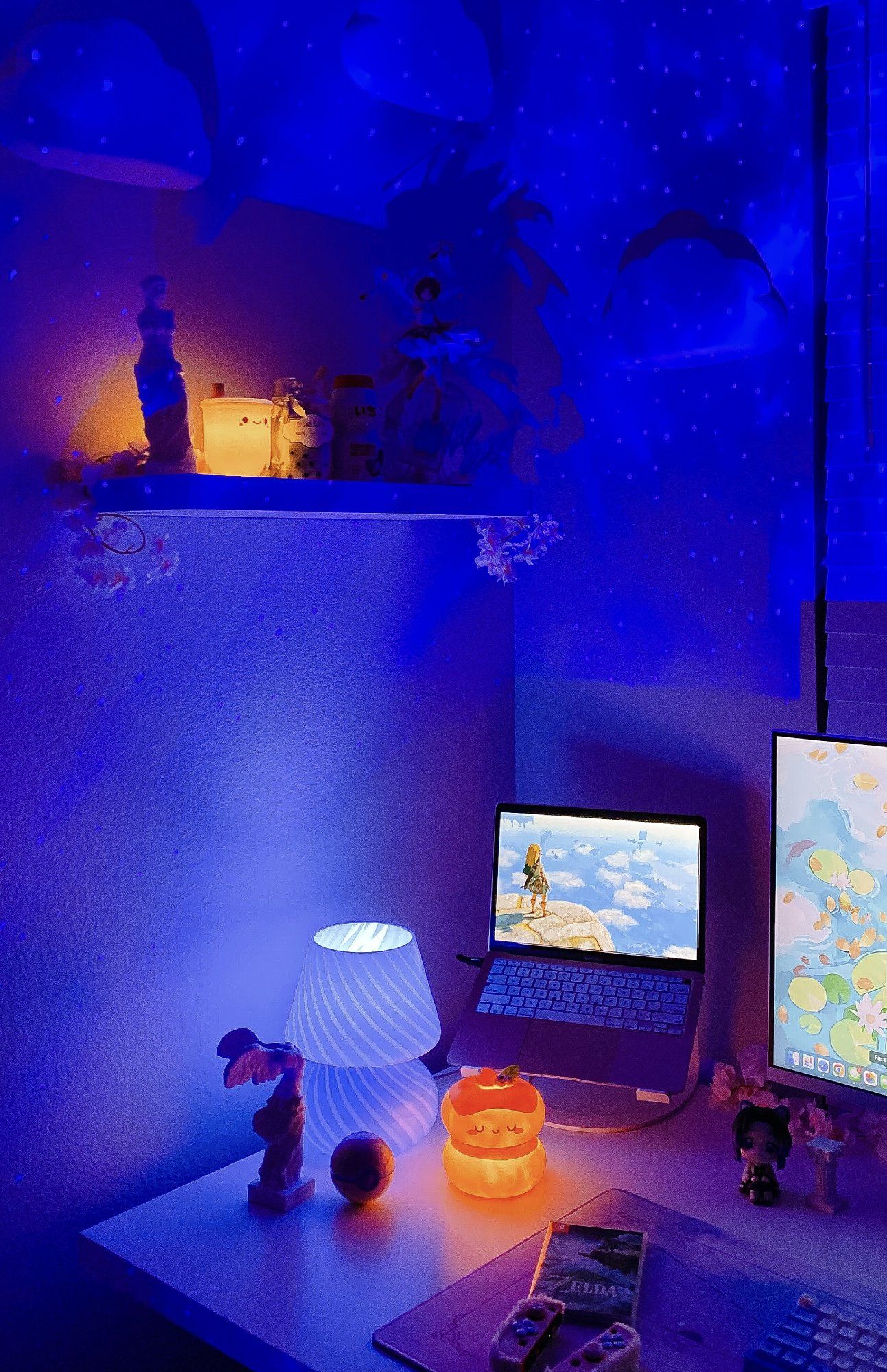 Dreamy Blue Gaming Room