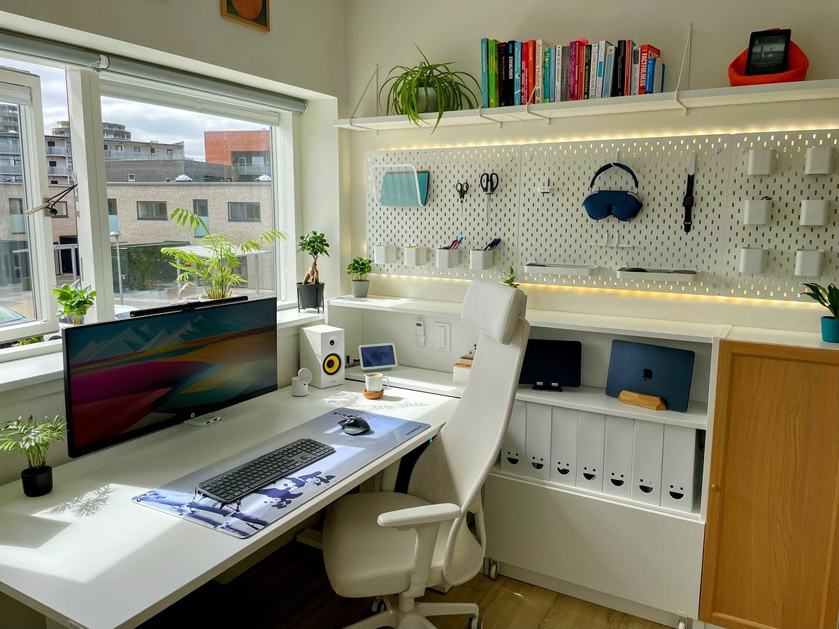 A Scandi-style home office