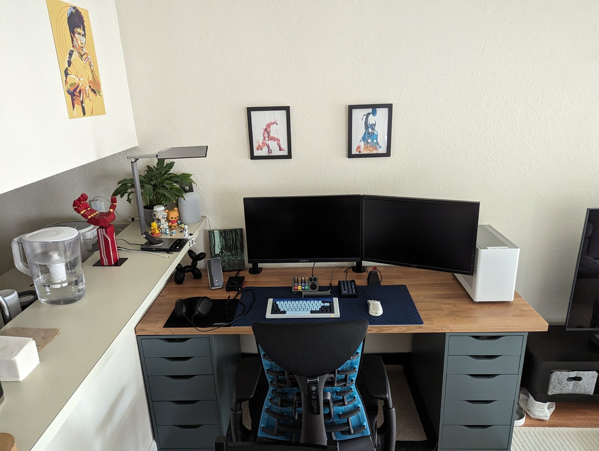 IKEA Desk Setup with an Embody Chair in San Francisco, US