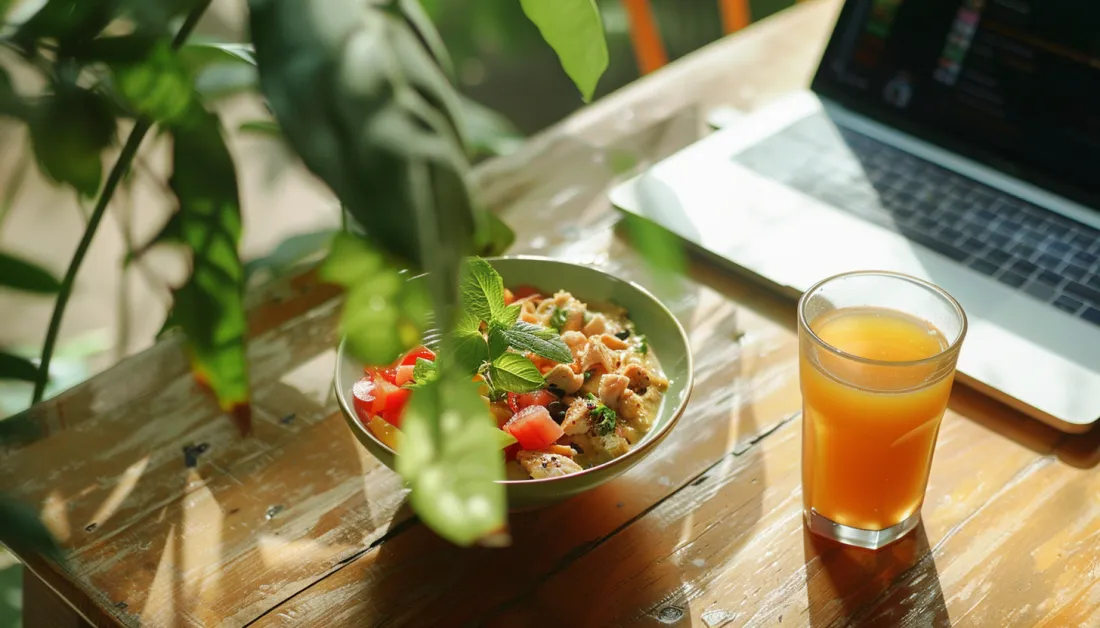 A quick lunch at home