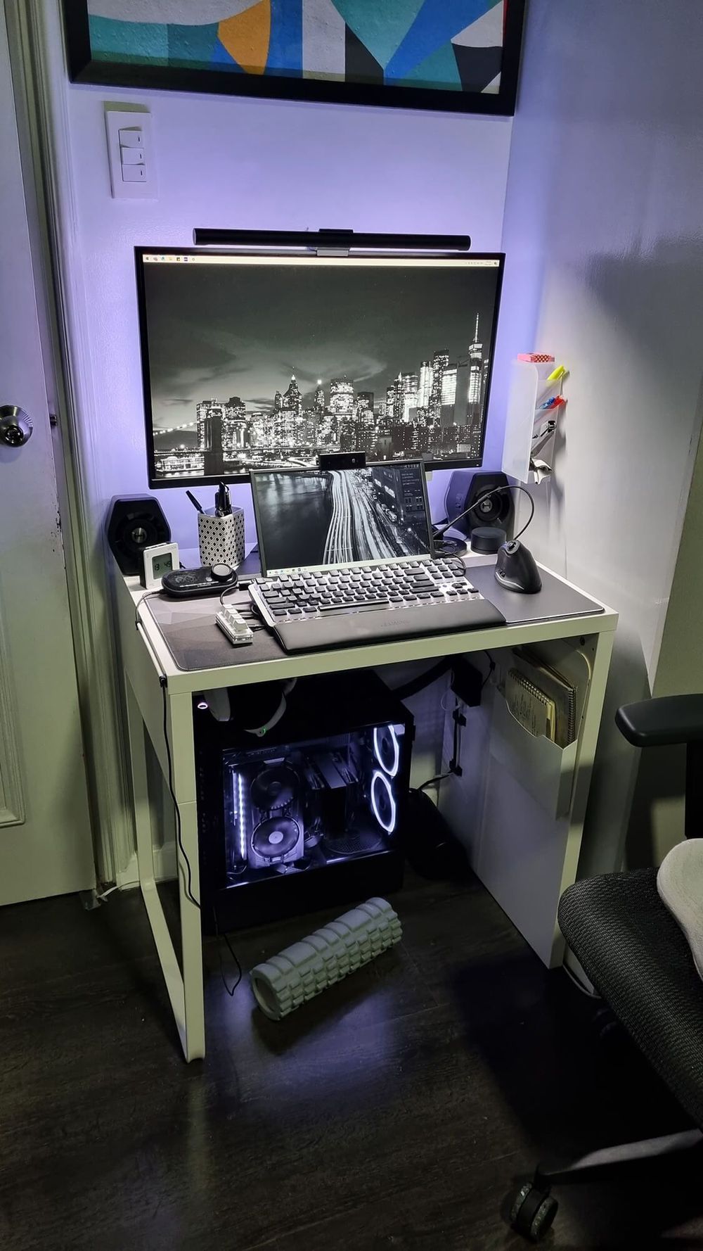 Small Space Desk Setup