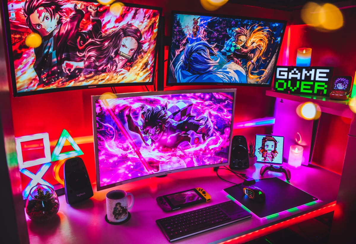 Gaming Room Gaming Decor Battle-station Gamer Setup Gamer 