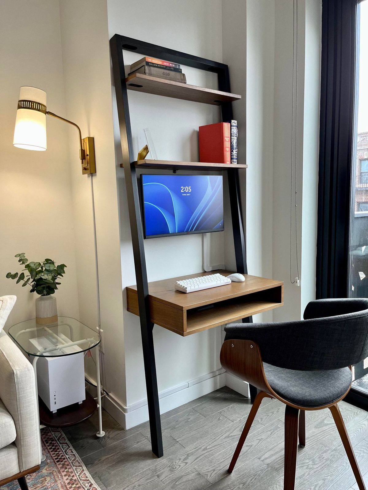 Standing Desk for Working from Home in a Small Space - The Inspired Room