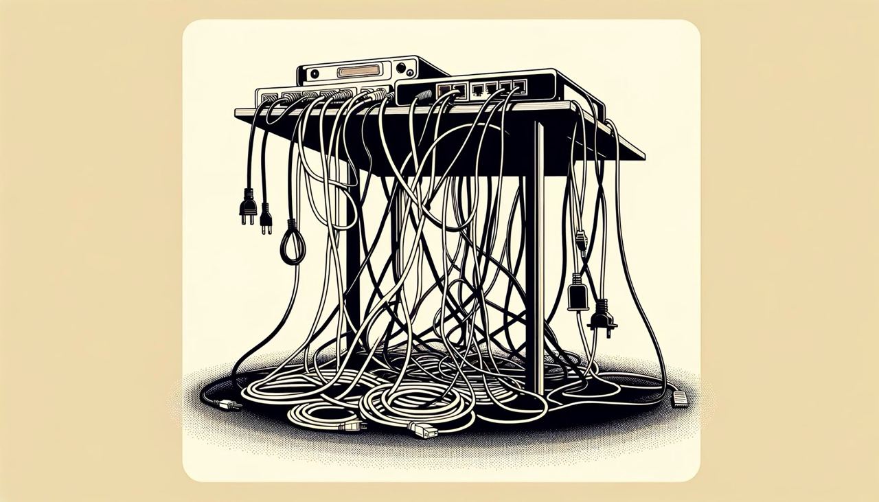 How to hide cables and wires under desk in your home office
