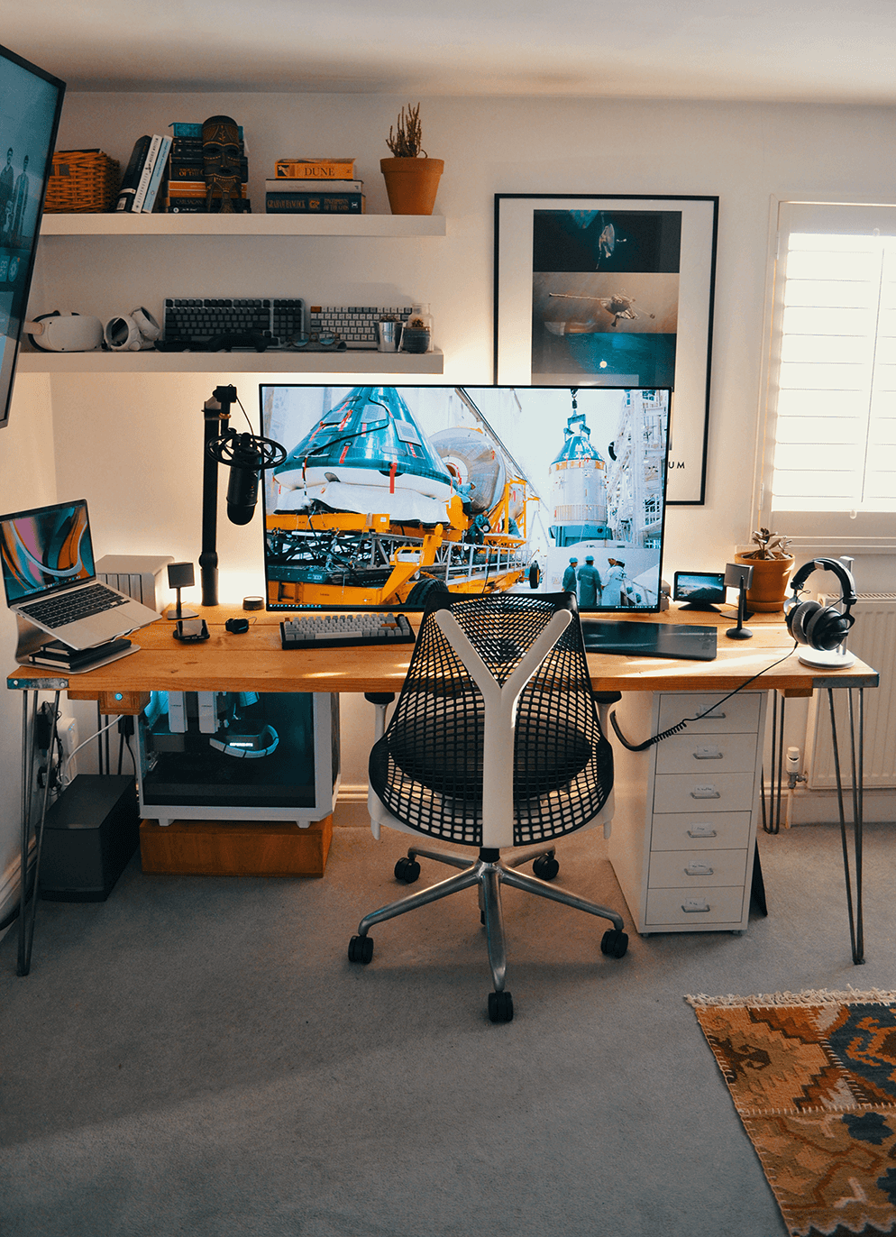 home work setup James’ 3D Artist Desk Setup in Brighton & Hove, UK