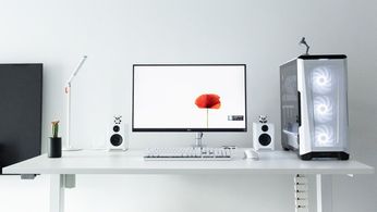 A minimalistic desk setup idea