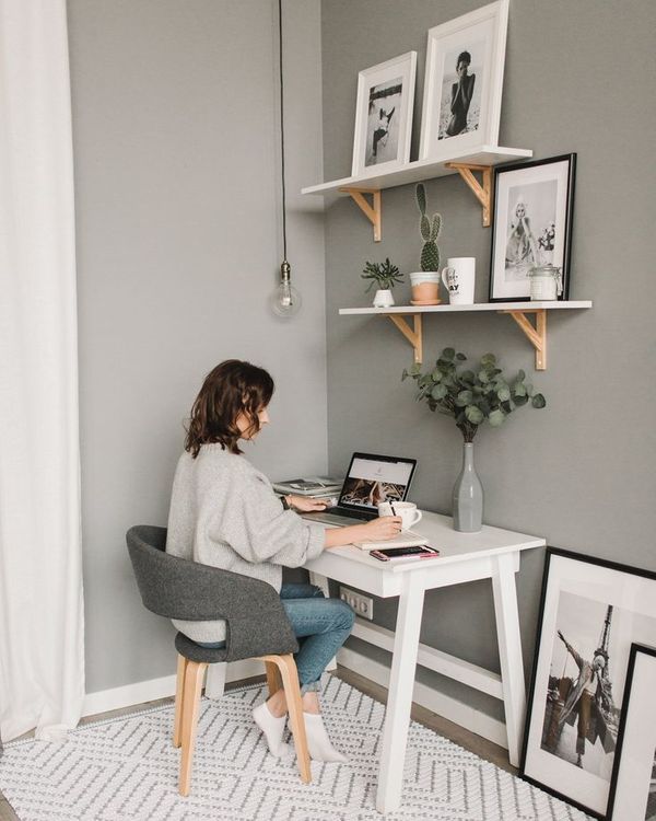 9 Ways to Make a Tiny, Windowless Office Look Bigger