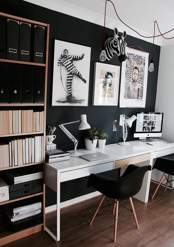 45+ Real Shared Home Office Setups (Both Smart and Stylish)