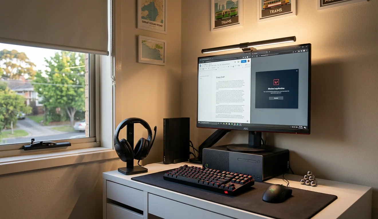 The Bedroom Battlestation on a Bookshelf Budget