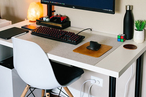 Minimalist IKEA Desk Setup on a Budget