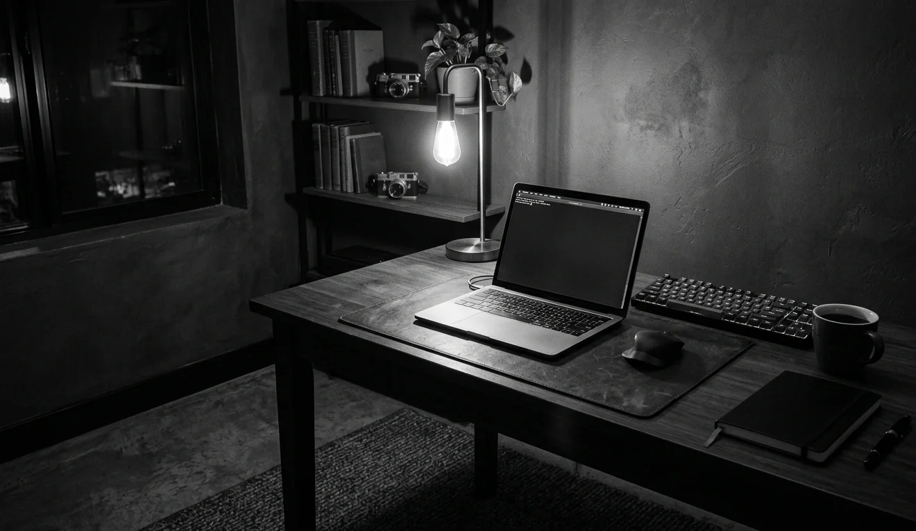 Moody monochrome setup