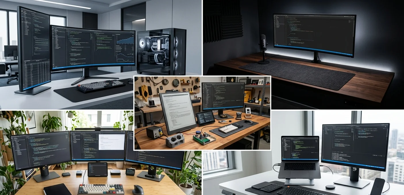 Priorities that shape a developer desk setup