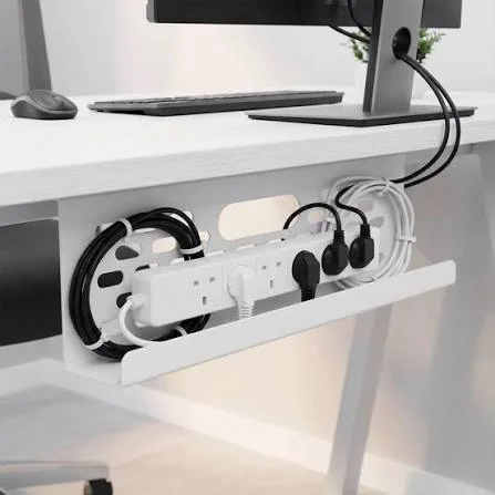 Under-Desk Cable Management Desk Routing in Practice