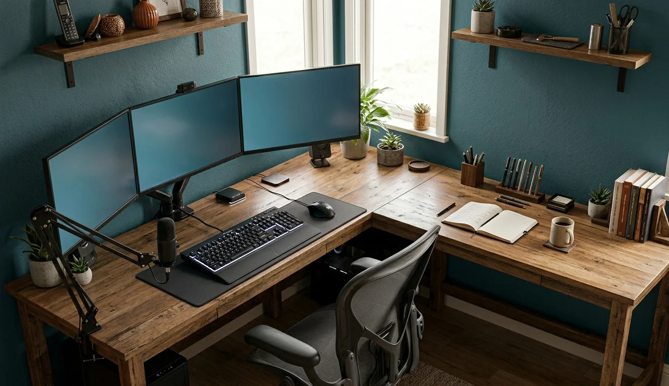 Why an L-Shaped Desk Works in a Corner