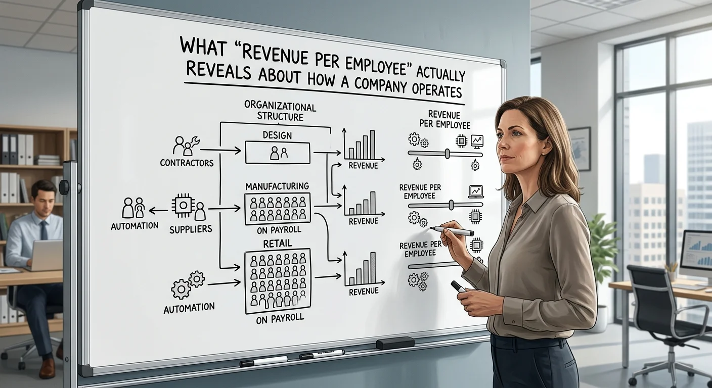 What Revenue Per Employee Actually Reveals About How a Company Operates